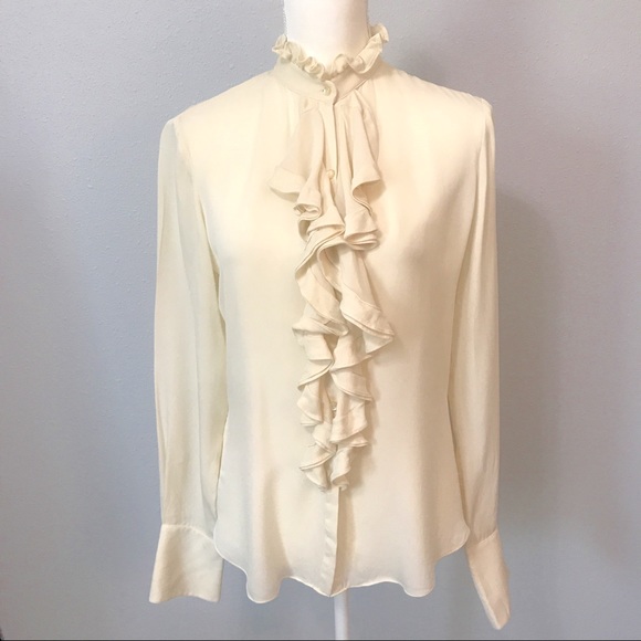 ralph lauren ruffle top